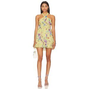 Rays for Days Louise Chiffon Mini Dress Love Bird Floral Womens Size Small